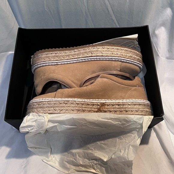 NIB $350 rag & bone | Kent Espadrille Dune Suede Sneaker Style Shoes | Camel - Picture 14 of 17